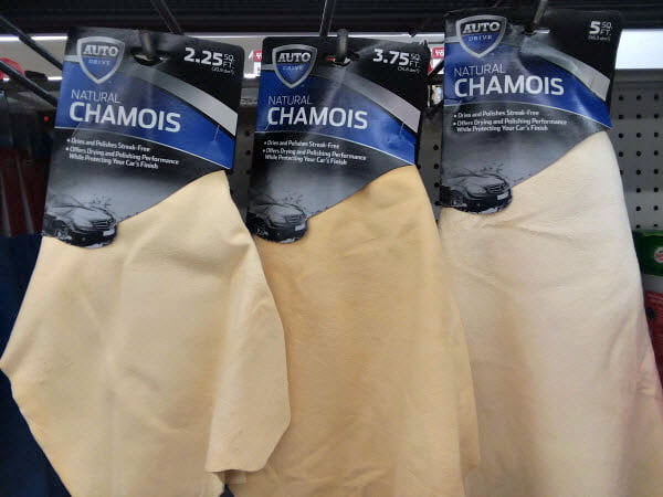 Chamois cleaning cloths